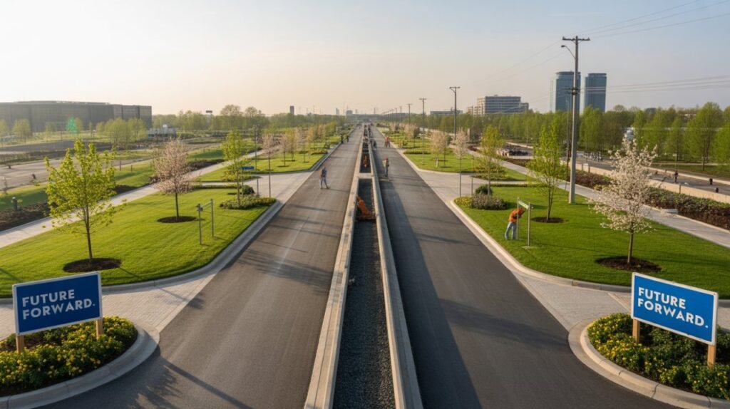 Infrastructure development of Business City